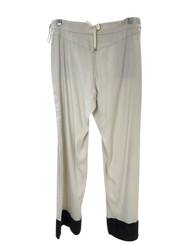 LEIFSDOTTIR Size 6 creme/ black Pants