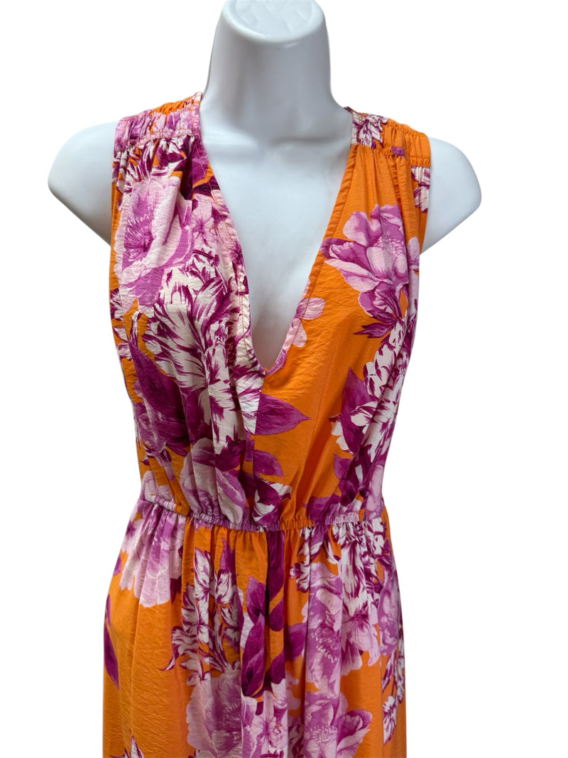 ANTHROPOLOGIE Women Size 1X orange & pink Dresses