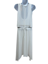 bcbg Size M white and tan Dress