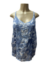 johnny was Size S blue and white TOPS