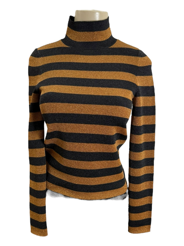 ALICE AND OLIVIA Size S black and gold TOPS