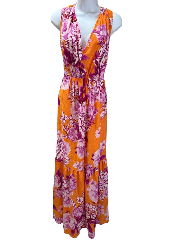 ANTHROPOLOGIE Women Size 1X orange & pink Dresses