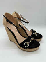 GUCCI 7 black and tan SHOES