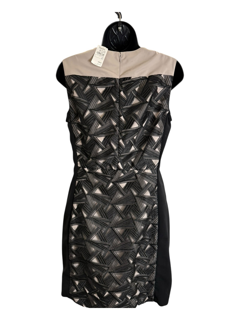 Diane Von Furstenberg Size 8 beige and black Dress