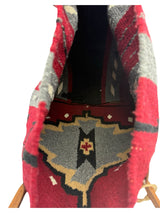 two bar west black and red Handbag