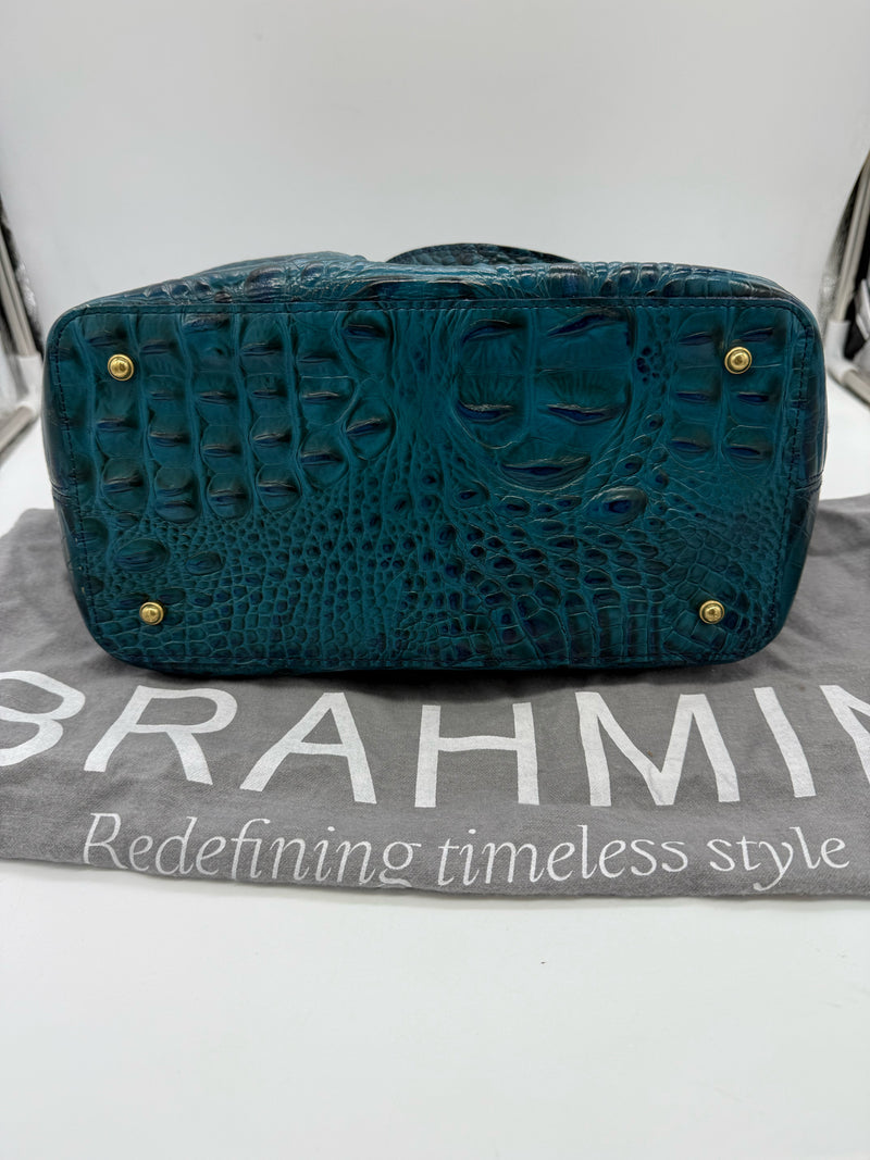 BRAHMIN Teal Handbag