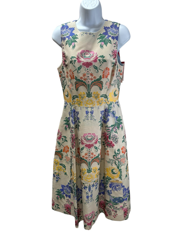 carolina herrera Size 4 CREAM FLORAL Dress