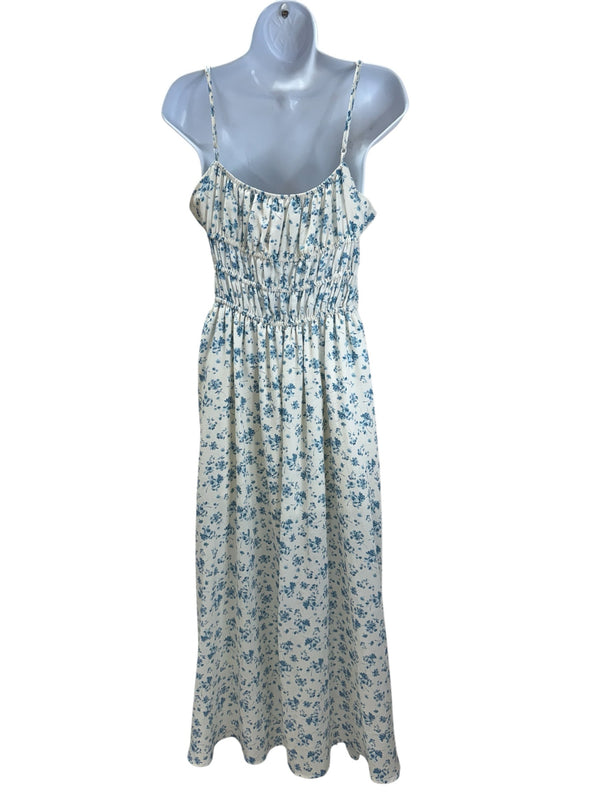 SAULEE Size 8 blue and white Dress