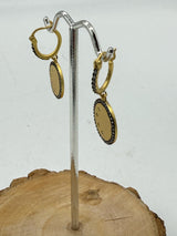 Freida Rothman Gold Earrings