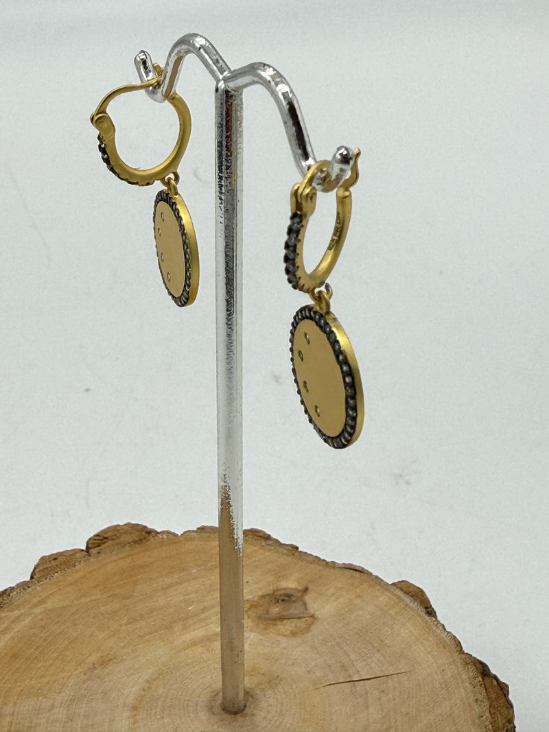 Freida Rothman Gold Earrings