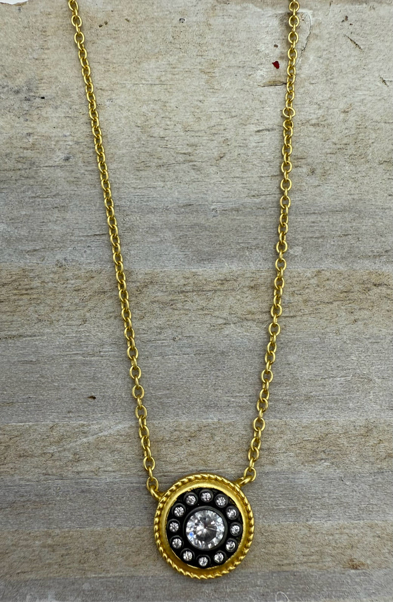 Freida Rothman gold and silver Necklace