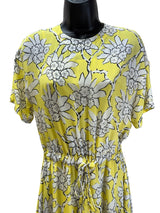 VALENTINO Size 4 yellow and white Dress