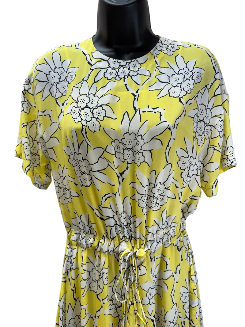 VALENTINO Size 4 yellow and white Dress