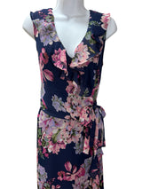 london times Size 12 navy and pink Dress