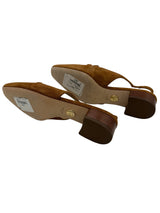 Veronica Beard 8 tan and gold SHOES