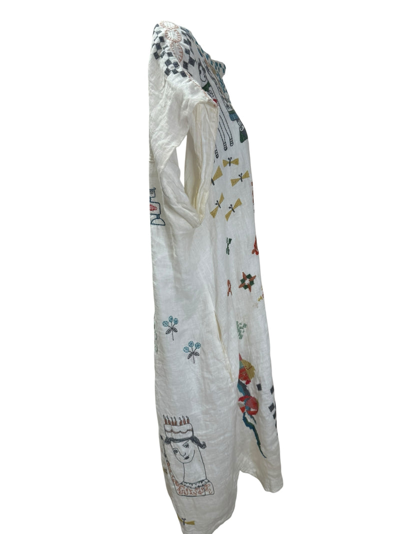 johnny was Size L white multi Dress