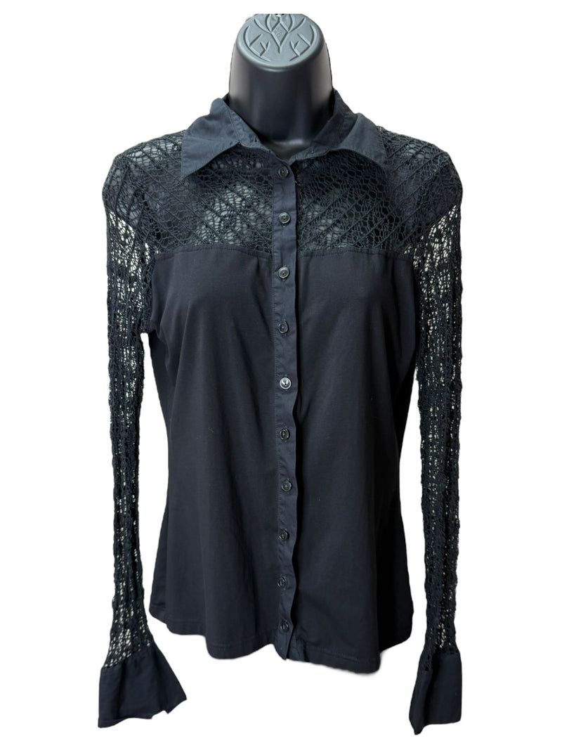 Anne Fontaine Size 10 Black TOPS