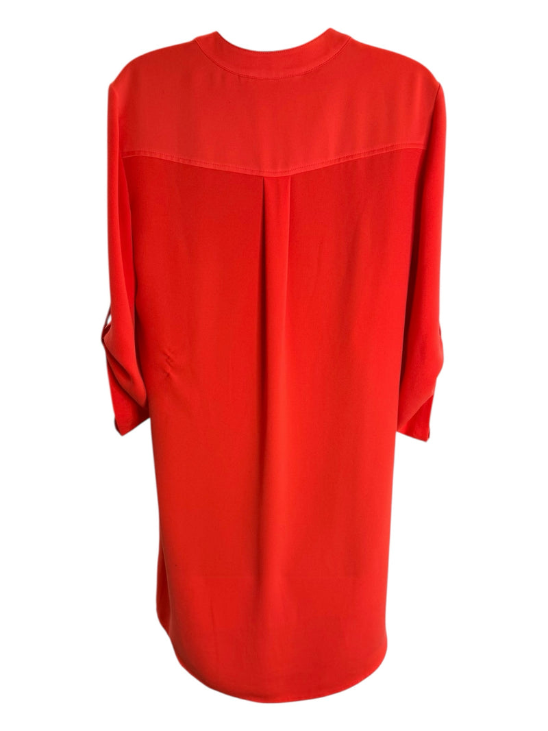 TRINA TURK Size S Neon Orange Dress