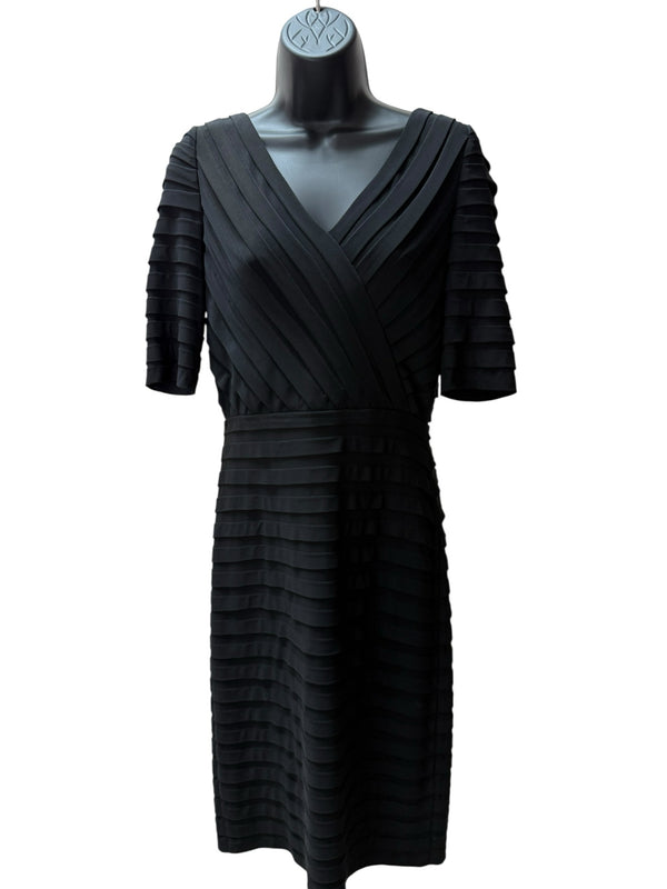 Adrienna Papell Size 10 Black Dress
