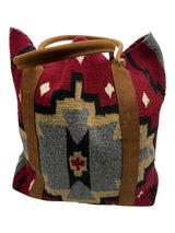 two bar west black and red Handbag