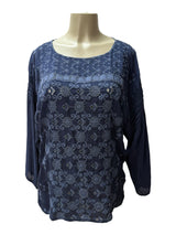 johnny was Size S Navy TOPS