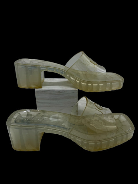 GUCCI 8.5 CLEAR SHOES