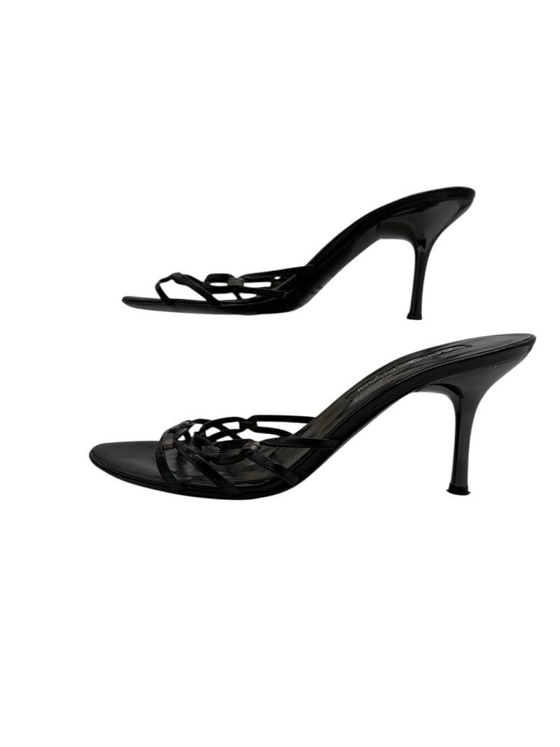 Sergio Rossi 7-7.5 gray & black SHOES