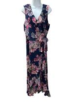 london times Size 12 navy and pink Dress