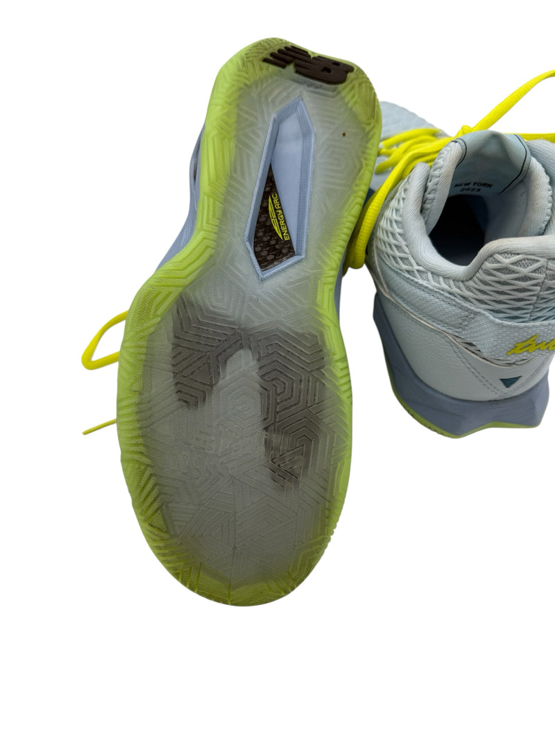 NEW BALANCE 7.5 blue and yellow SHOES