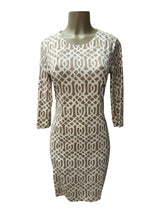 J MCLAUGHLIN Size S tan and white Dress