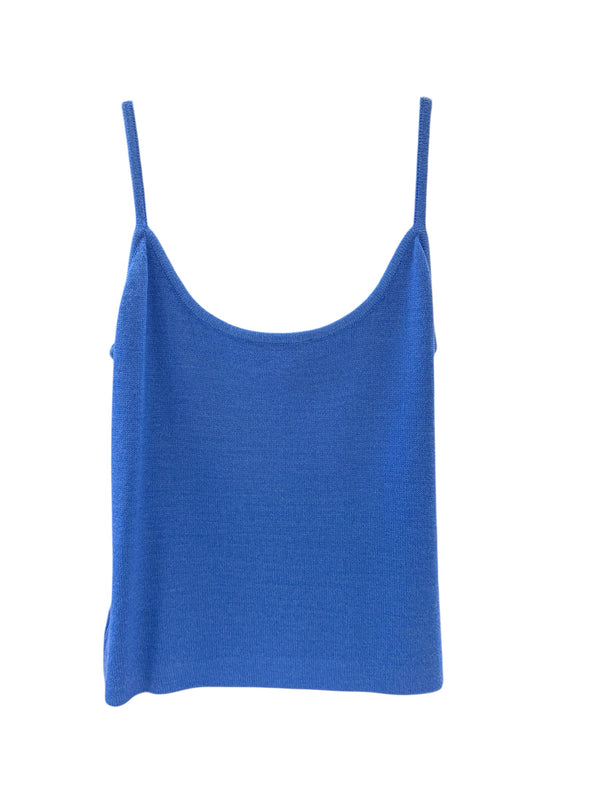 St. John Size L Cerulean blue Tank