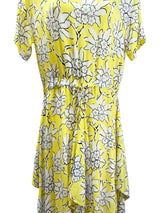 VALENTINO Size 4 yellow and white Dress