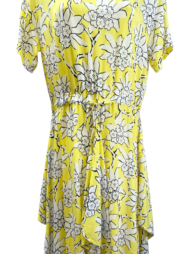 VALENTINO Size 4 yellow and white Dress
