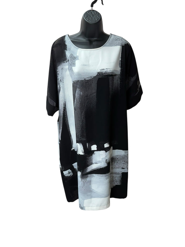 NATORI Size S black/grey Dress
