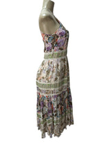 REBECCA TAYLOR Size 2 green and purple Dress