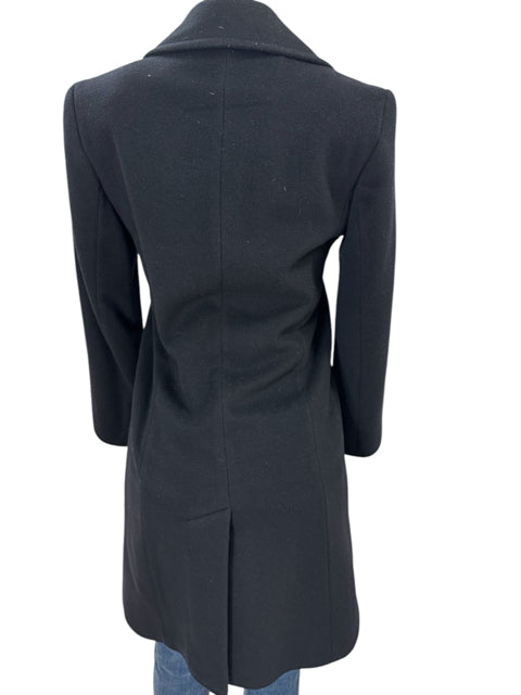 Larry Levine Women Size 2 Black Coat