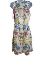 carolina herrera Size 4 CREAM FLORAL Dress
