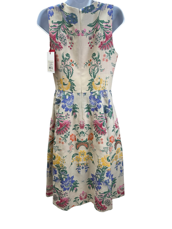 carolina herrera Size 4 CREAM FLORAL Dress