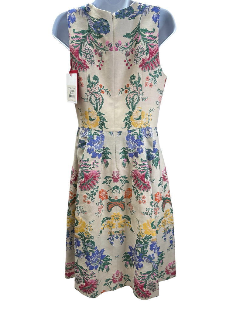 carolina herrera Size 4 CREAM FLORAL Dress