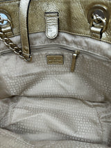 KATE SPADE gold and cream handbags