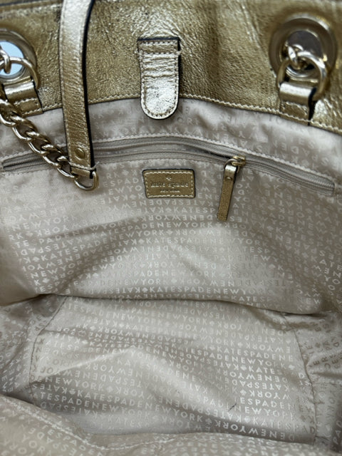 KATE SPADE gold and cream handbags