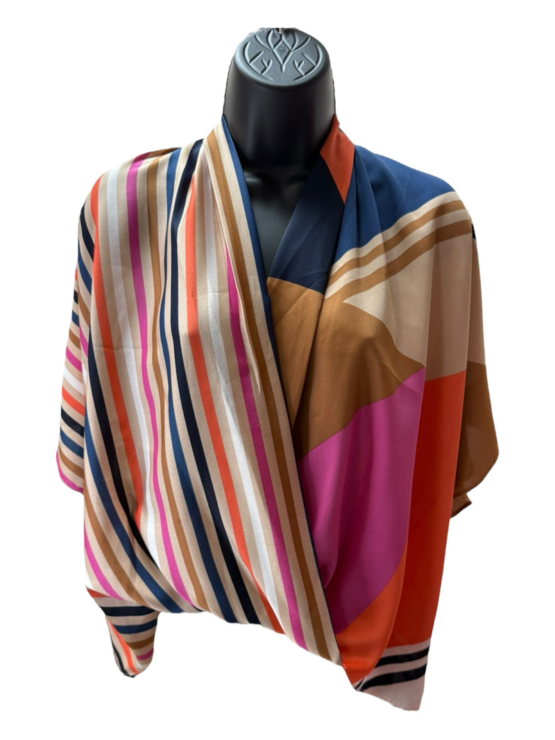 TRINA TURK Size L STRIPE TOPS