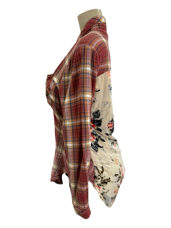 ARATTASILENTJOURNEY Size S red multi TOPS