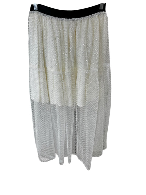 Maje Size 8 Ivory Skirt