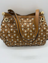 MICHAEL KORS Tan and cream Handbag