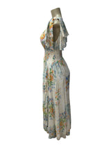 SHOSHANA Size 6 peach and blue Dress