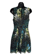 TED BAKER Size 2 green and black Dress