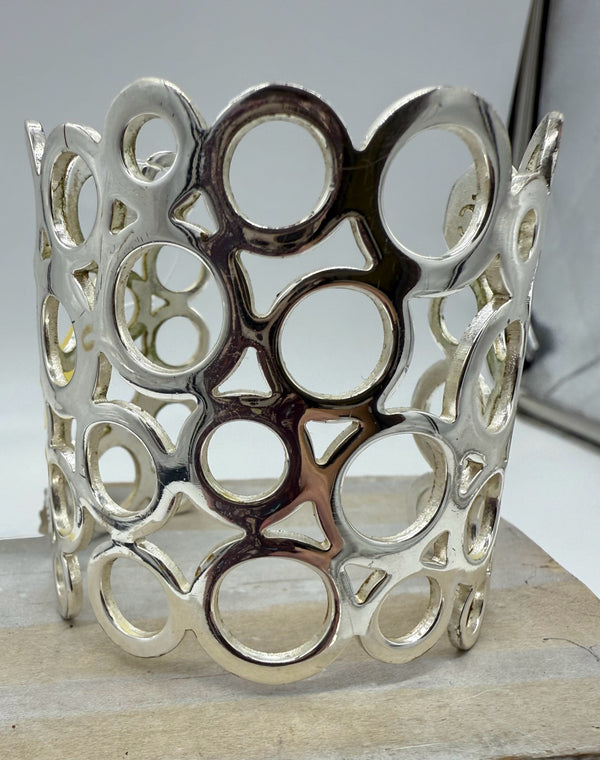 Rustic Cuff Silver bracelet