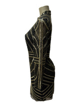 aidan Size 8 black and gold Dress