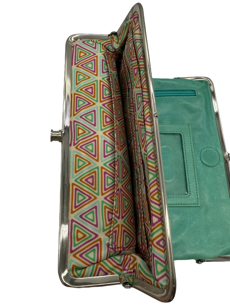 Hobo sea foam green wallet